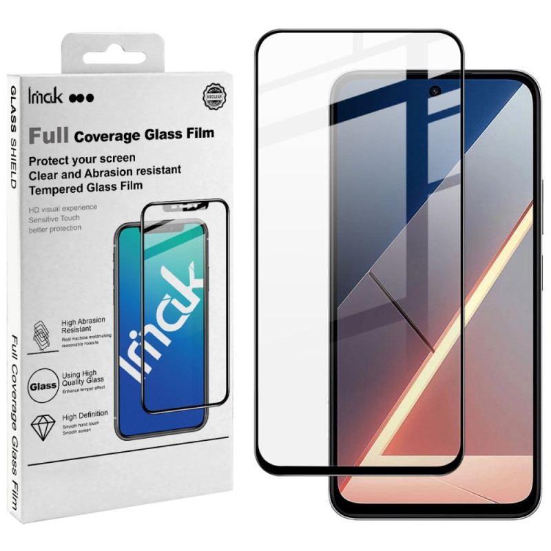 Vollständiger Schutz aus gehärtetem Glas für das Display des Poco M7 4G IMAK