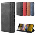 Flip Cover Sony Xperia 10 Kunstleder Vintage Uni