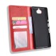 Flip Cover Sony Xperia 10 Kunstleder Vintage Uni