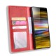 Flip Cover Sony Xperia 10 Kunstleder Vintage Uni
