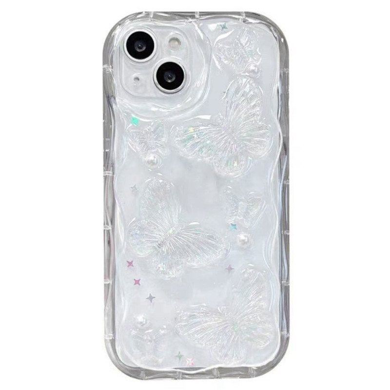 iPhone 14 Pearl Butterfly Design Cover
