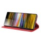 Flip Cover Sony Xperia 10 Kunstleder Vintage Uni