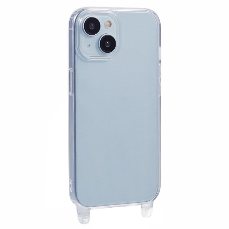 Transparente iPhone 14 Hülle mit Kabelausschnitten