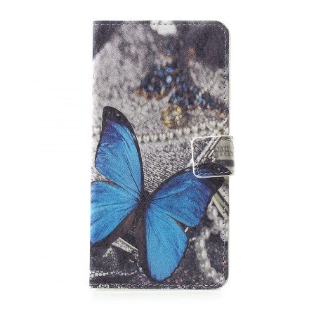 Samsung Galaxy A30 Hülle Schmetterlinge und Blumen