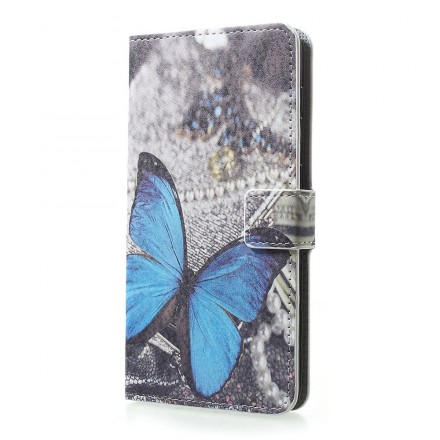 Samsung Galaxy A30 Hülle Schmetterlinge und Blumen