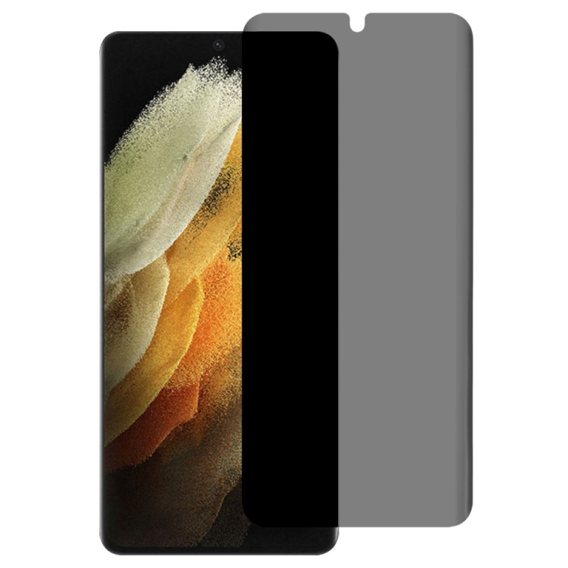 Anti-Espion Schutz aus gehärtetem Glas für das Samsung Galaxy S21 Ultra 5G Display