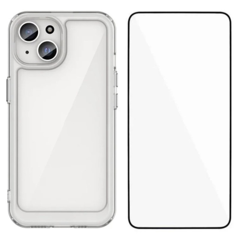 Transparentes iPhone 12 Cover mit Displayschutzfolie