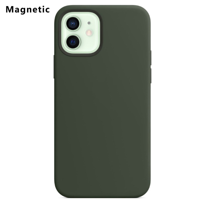iPhone 12 / 12 Pro Cover MagSafe Silikon und MIcrofibre