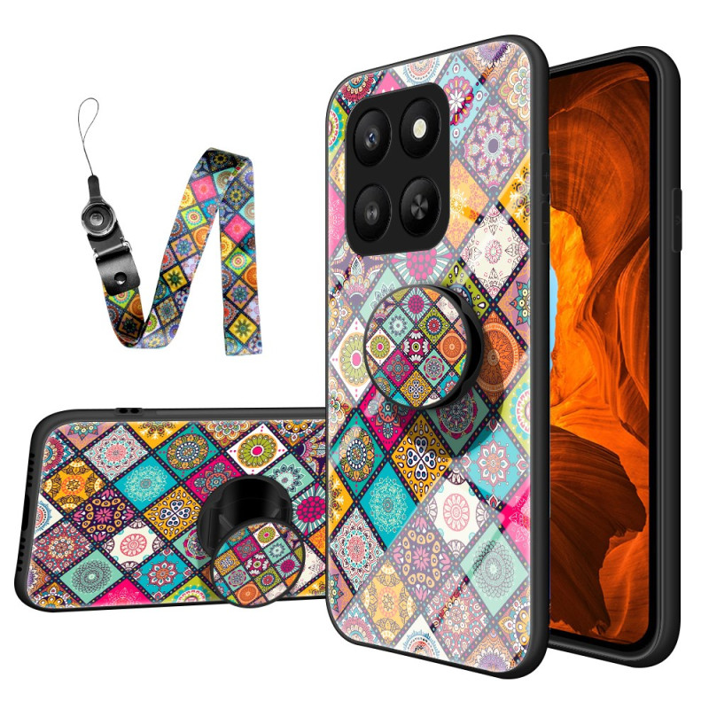 Cover Honor 400 Smart 5G Halterung und Riemen Patchwork