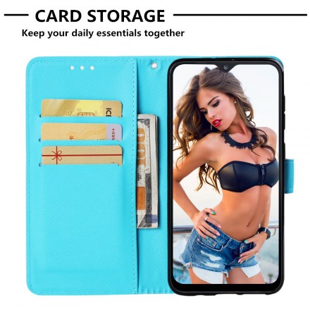 Samsung Galaxy A30 Miss Eule Tasche mit Riemen