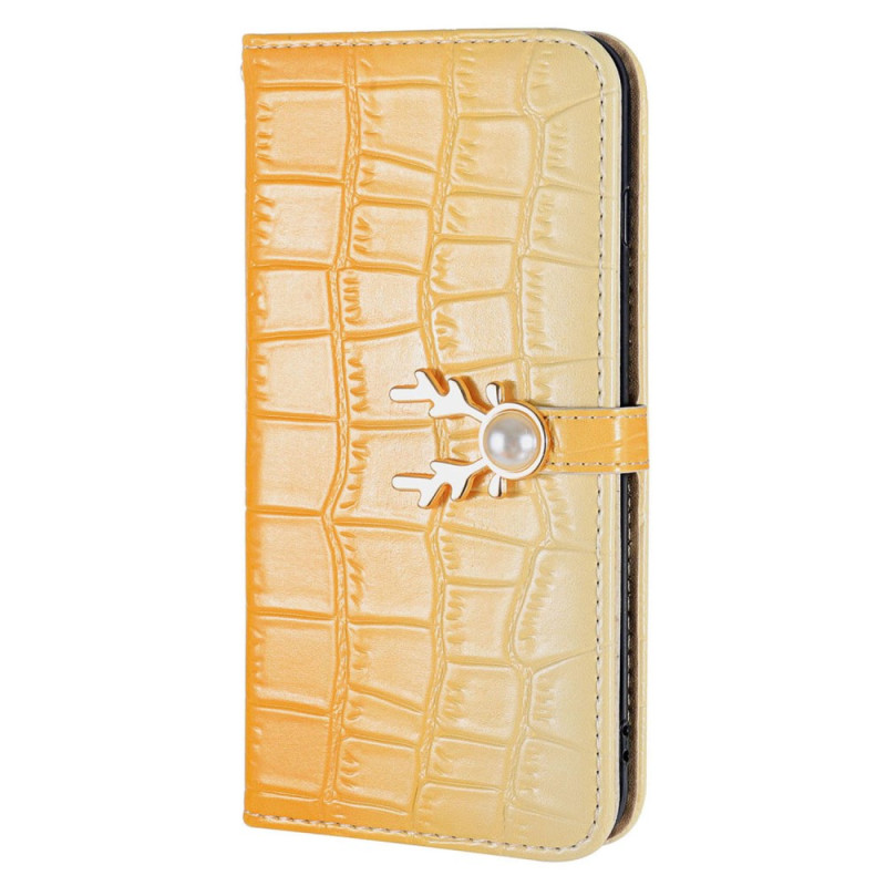 Housse iPhone 14 Plus Style Crocodile Coloré
