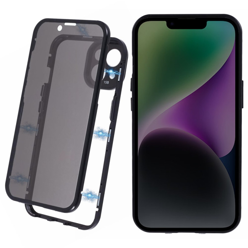 Magnetisches iPhone 14 Plus Cover mit Anti-Espion-Bildschirmschutz