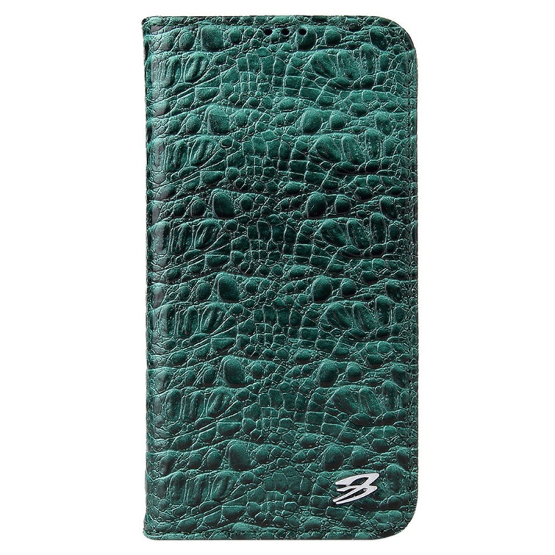 Flip Cover iPhone 14 Plus Strukturiertes Leder