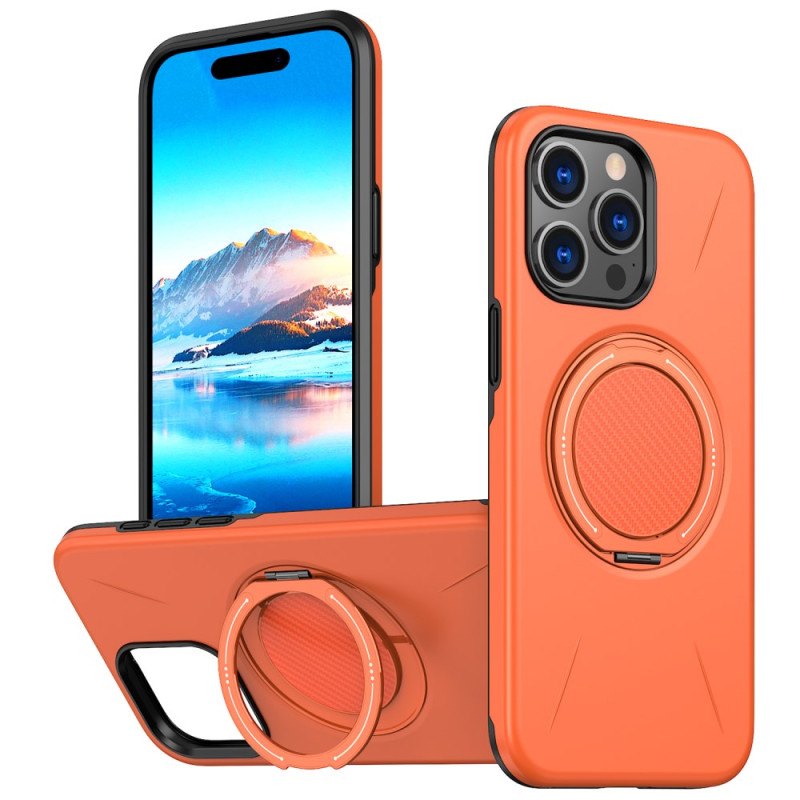 Magnetisches iPhone 14 Pro Cover mit Metalleffekt und drehbarer Halterung