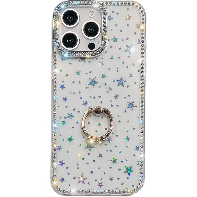 iPhone 14 Pro Cover Support-Ring und Strasssteine