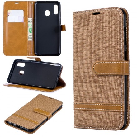 Hülle Samsung Galaxy A30 Stoff Und Lederoptik Hülle Samsung Galaxy A30 Stoff Und Lederoptik