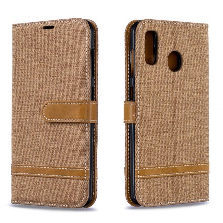 Hülle Samsung Galaxy A30 Stoff Und Lederoptik Hülle Samsung Galaxy A30 Stoff Und Lederoptik