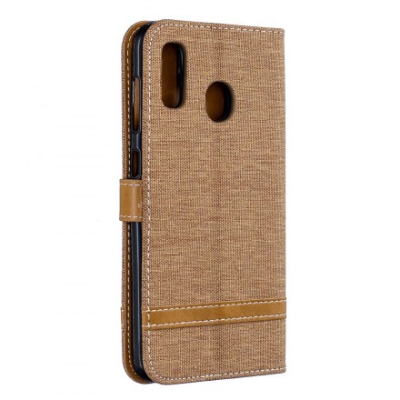 Hülle Samsung Galaxy A30 Stoff Und Lederoptik Hülle Samsung Galaxy A30 Stoff Und Lederoptik