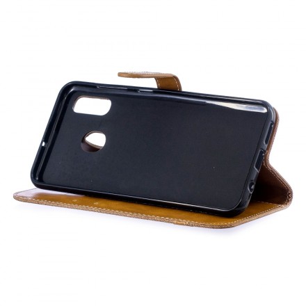 Hülle Samsung Galaxy A30 Stoff Und Lederoptik Hülle Samsung Galaxy A30 Stoff Und Lederoptik