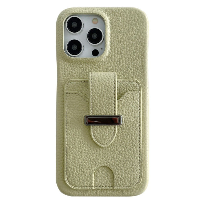 iPhone 14 Pro Cover Kartenhalter Textur Litschi