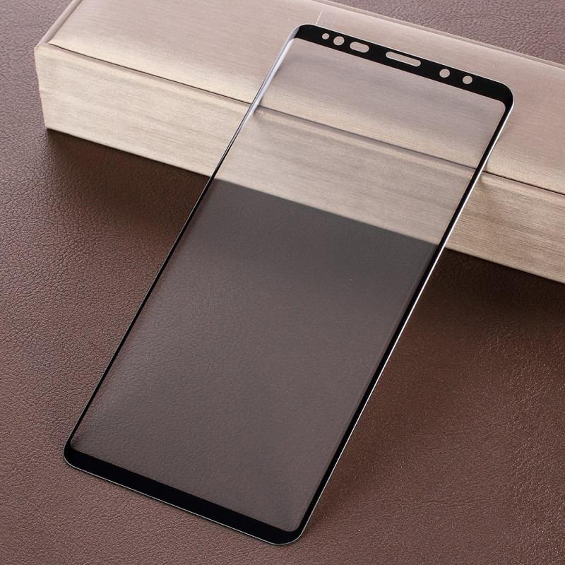 Vollständiger Schutz aus gehärtetem Glas für das Display von Samsung Galaxy Note 9