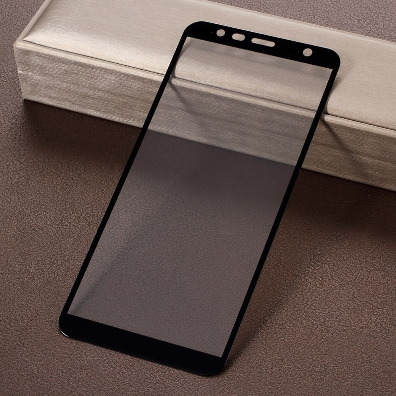 Vollständiger Schutz aus gehärtetem Glas für das Display des Samsung Galaxy J6 Plus