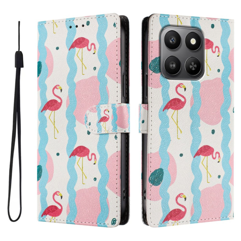 Hülle Honor 400 Smart 5G / G Flamingos Roses