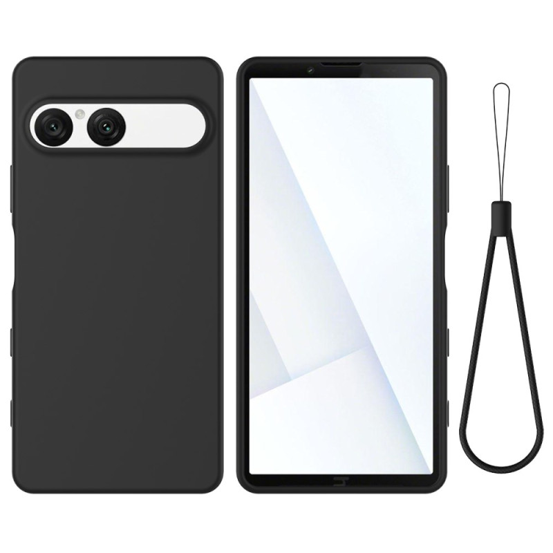 Sony Xperia 10 VII Silikonhülle mit Riemen