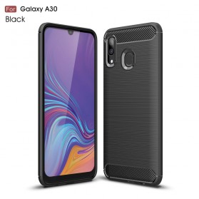 Hülle Samsung Galaxy A30 Kohlefaser Gebürstet