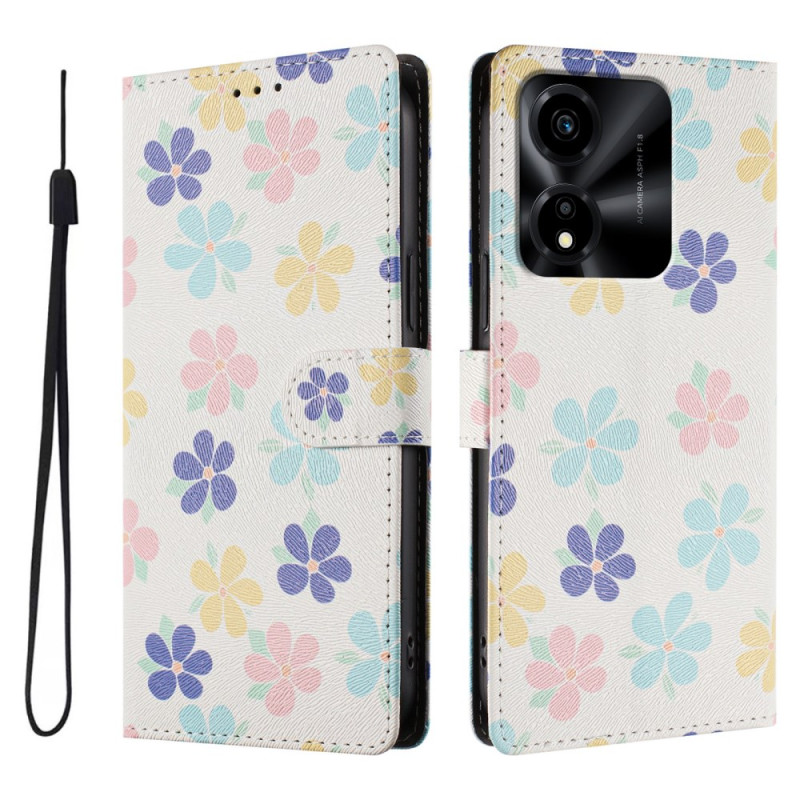 Honor X5c Plus Hülle Blumenmuster
