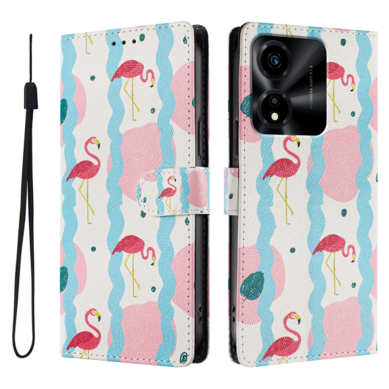 Honor X5c Plus Hülle Rosa Flamingos