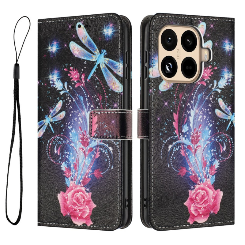 Xiaomi 15T Pro Hülle Pink und Libellen