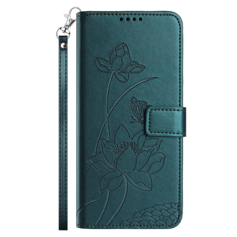 Xiaomi 15T Pro Hülle mit Blumenprint und Riemen