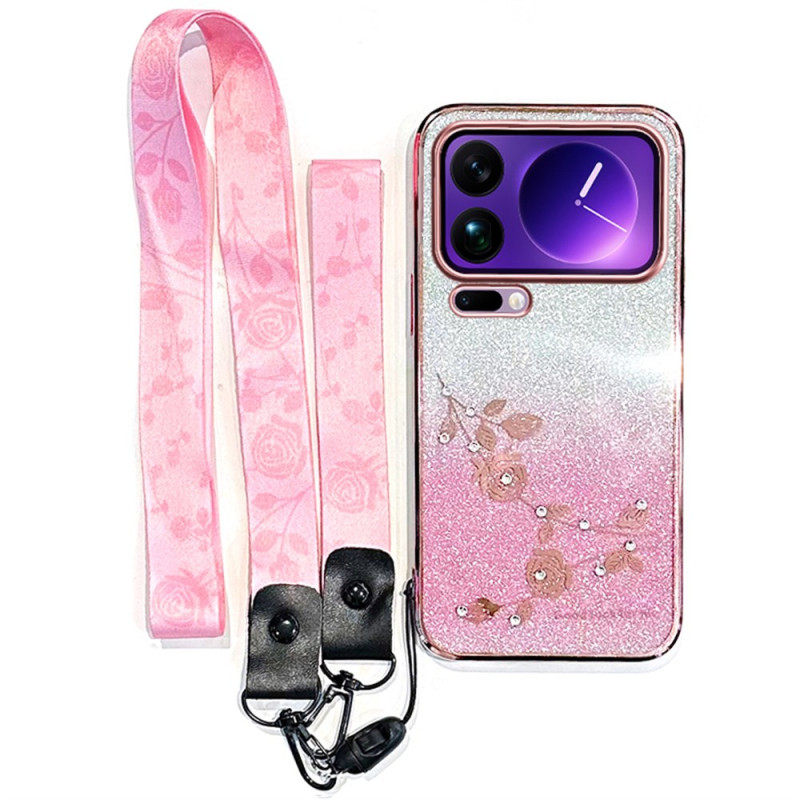Xiaomi 17 Pro Max Cover Strass und Riemena KADEM
