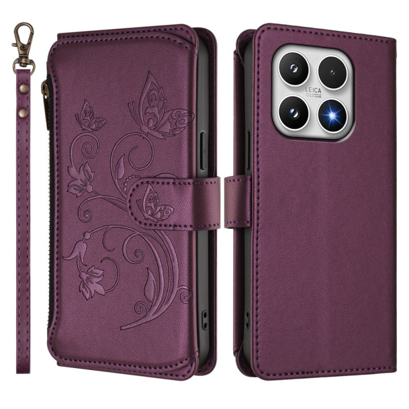 Hülle Xiaomi 17 Portemonnaie Floral