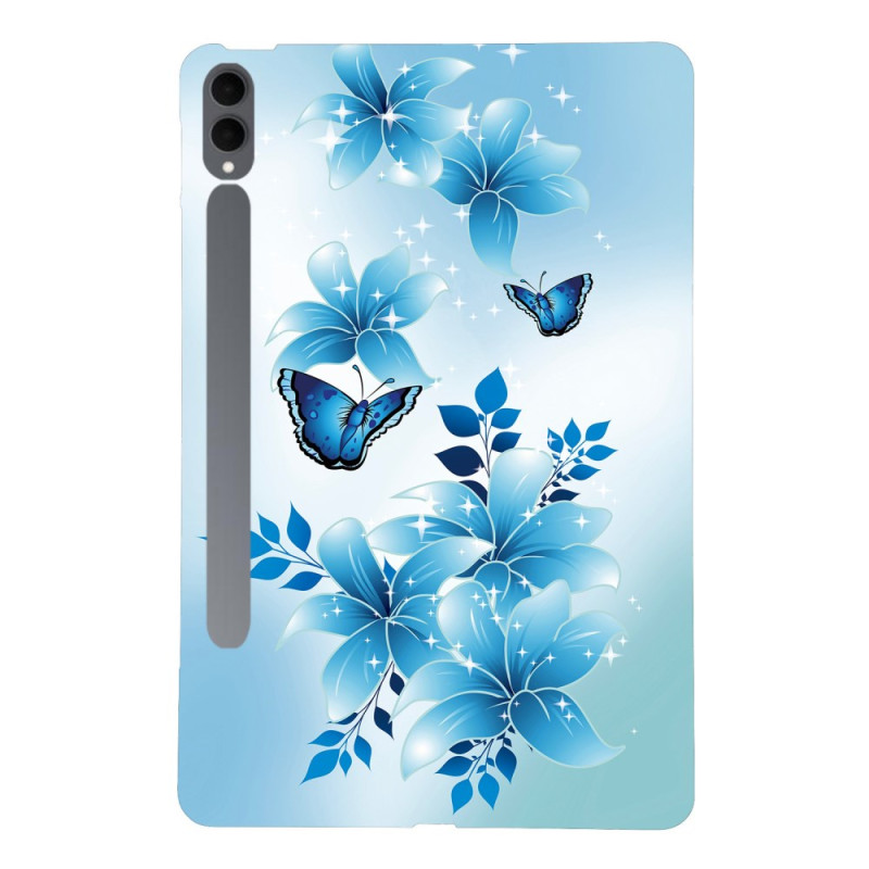 Samsung Galaxy Tab S11 Ultra Cover Blaue Schmetterlinge
