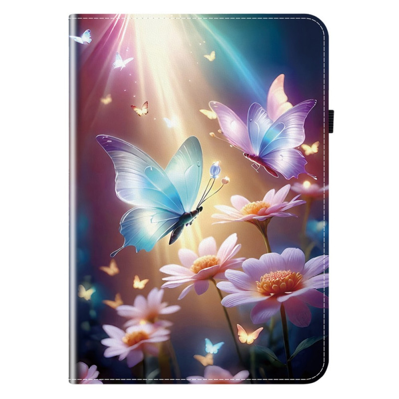 Samsung Galaxy Tab S11 Tasche Schmetterlinge im Licht