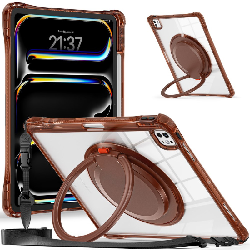 iPad Pro 13 (2025) / 13 (2024) Cover Verstellbarer Ständer und Schulterriemen