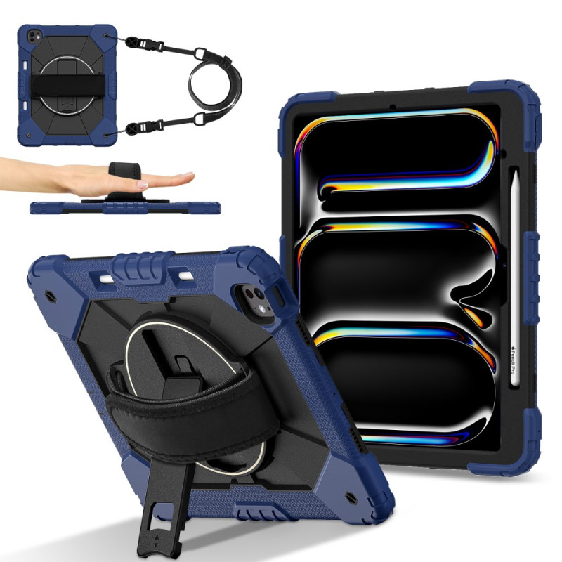 iPad Pro 13 (2025) / 13 (2024) Cover Manuelle Schlaufe und Schultergurt