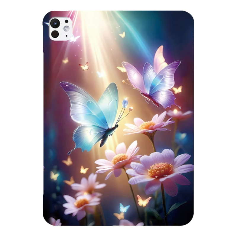 iPad Pro 13 (2025) / 13 (2024) Cover Schmetterlinge im Licht