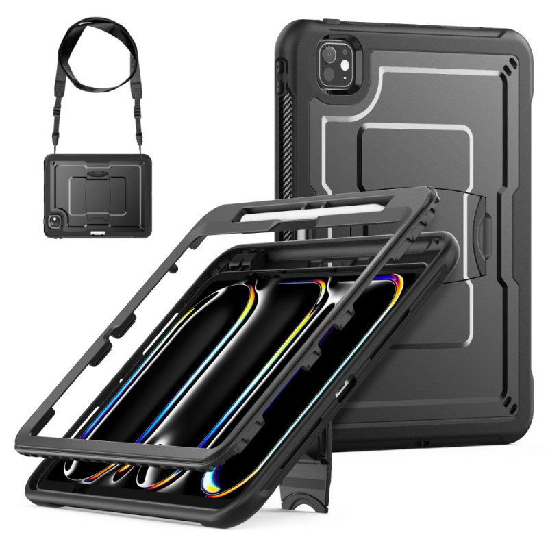 iPad Pro 11 (2025) / 11 (2024) Cover Vollständiger Schutz mit Schulterriemen