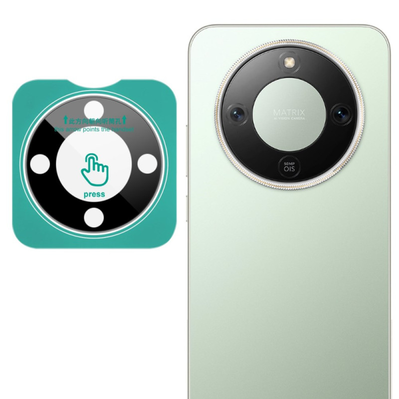 Schutzlinse aus gehärtetem Glas mit Positionierungsrahmen für Honor Magic 8 Lite (schwarze Version)