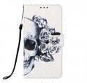 Hülle Samsung Galaxy A50 Totenkopf Blume