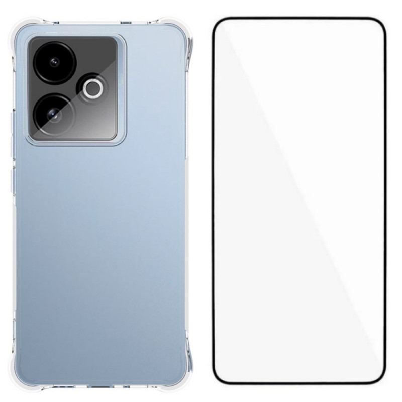 Realme GT 7 Transparente, verstärkte Hülle mit Bildschirmschutz