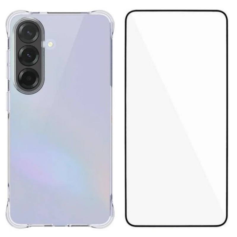 Samsung Galaxy S26 Transparente verstärkte Hülle mit Displayschutzfolie