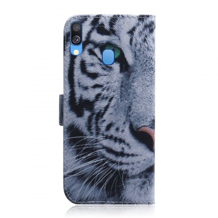 Samsung Galaxy A40 Tiger Face Hülle