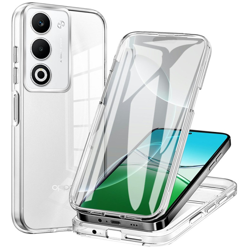 Oppo A5 5G Cover Silikonrahmen und transparente Acrylrückseite