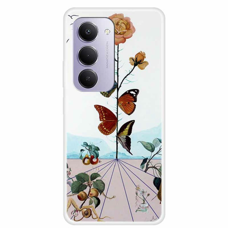 Xiaomi Redmi 15 4G Schmetterlinge und Blumen Cover