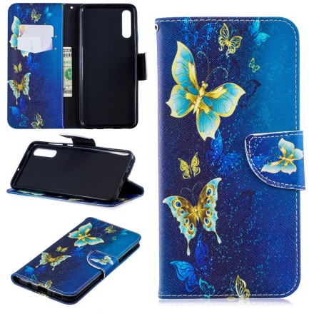 Samsung Galaxy A70 Hülle Goldene Schmetterlinge Samsung Galaxy A70 Hülle Goldene Schmetterlinge
