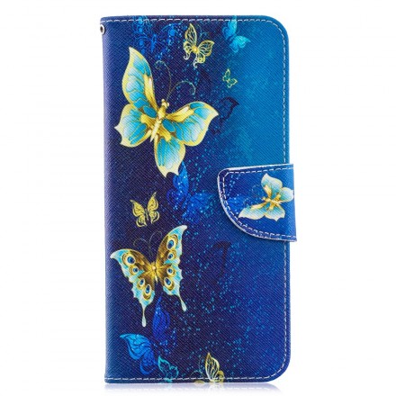 Samsung Galaxy A70 Hülle Goldene Schmetterlinge Samsung Galaxy A70 Hülle Goldene Schmetterlinge